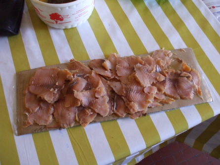 Saumon tranché